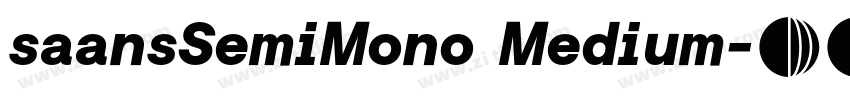 saansSemiMono Medium字体转换